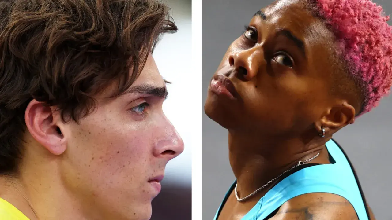 Atletas en la línea de salida del Mundial de Atletismo en Beijing.