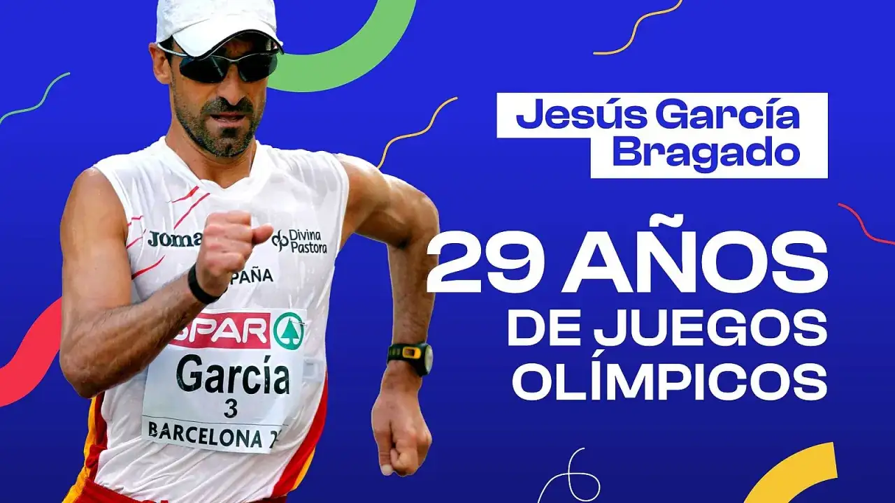 Jesús García Bragado, atleta de marcha, celebra 29 años de Juegos Olímpicos.